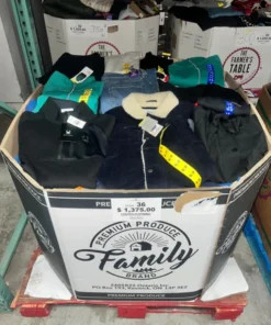 mixed clothing liquidation pallets